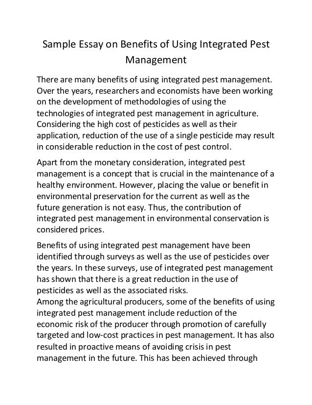 Sample essay on management development