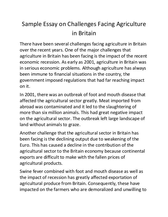 agricultural science essay 2023