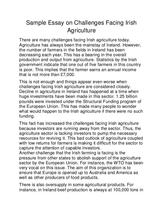 modern agriculture technology essay