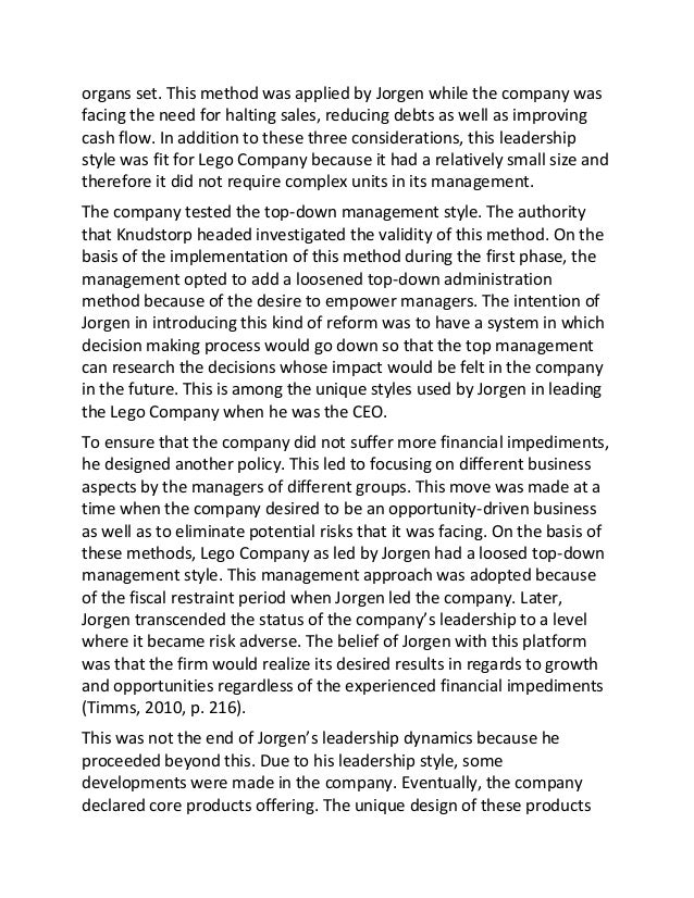 Leadership style essay