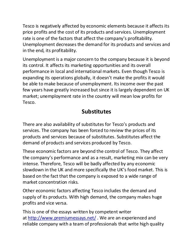 Tesco 3 essay image