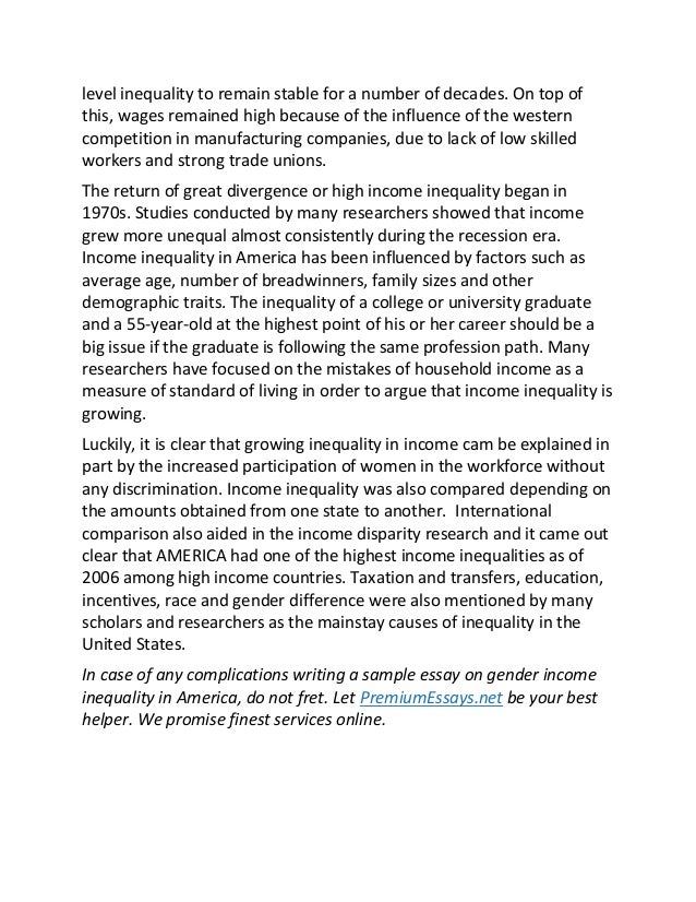 Thesis on gender inequality