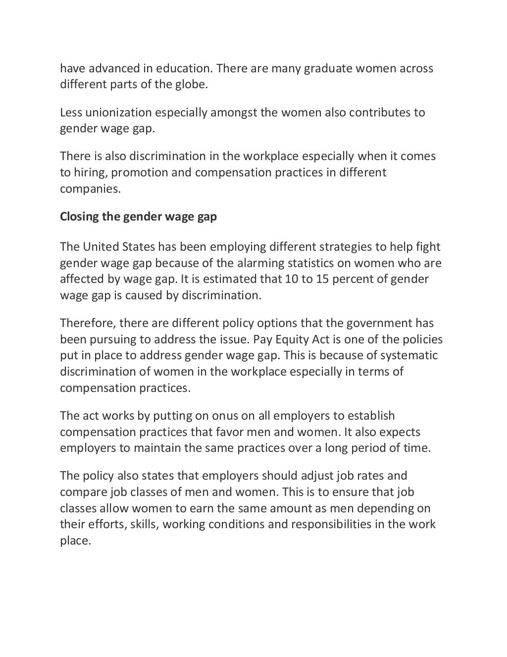 Gap bridge of the study in research example picture