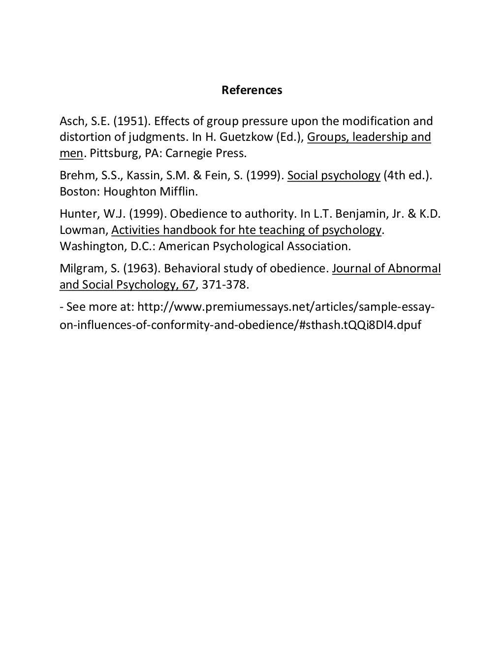≡Essays on Obedience. Free Examples of Research Paper Topics, Titles GradesFixer obedience essay