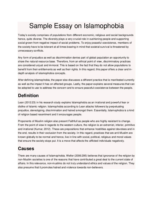 Dissertation proposal on terrorism and islam