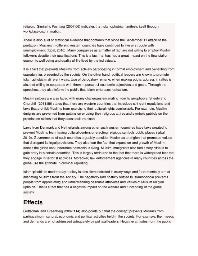 Religious discrimination essay