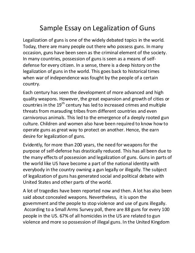 gun control essays