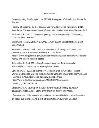 Essay on substance abuse