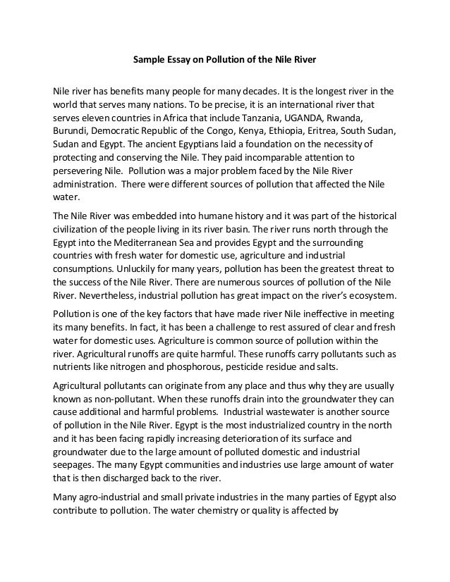  Simple Essay On Environmental Pollution Essay On Environmental