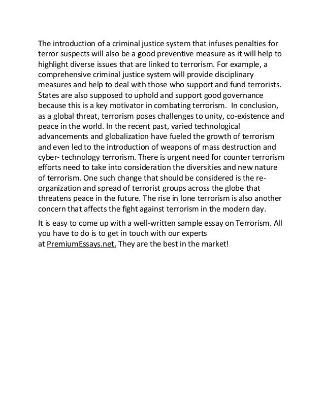 Long and Short Essay on Terrorism in English for Children and Students writing essay on terrorism
