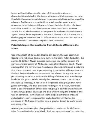 Terrorism Essays: Examples, Topics, Titles, & Outlines essay in terrorism