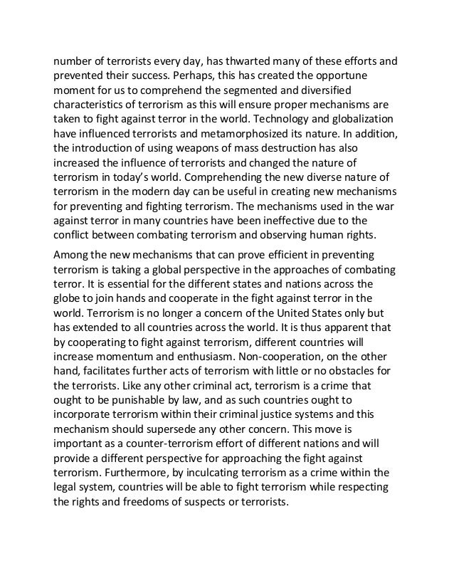 An Essay on Terrorism | American Diplomacy Est an essay on terrorism