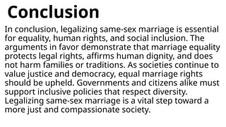 Sample Essay on the Legalization of Same Sex Marriage.pptx