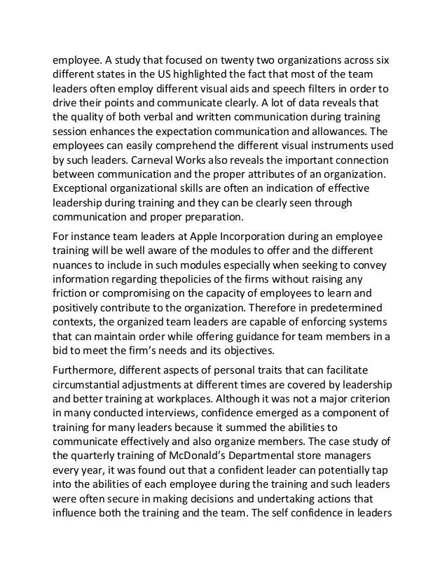 Importance of training and development essay image