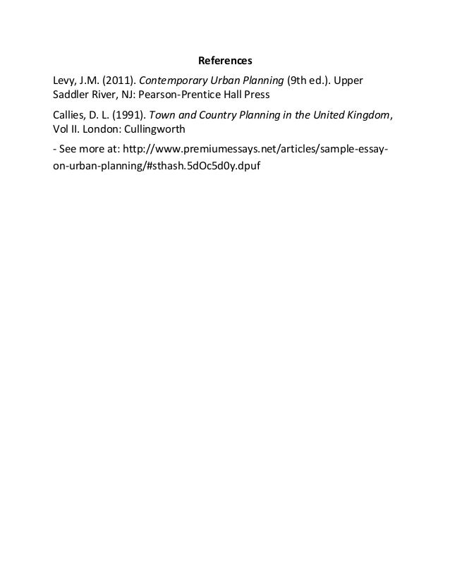 Essay on urbanisation
