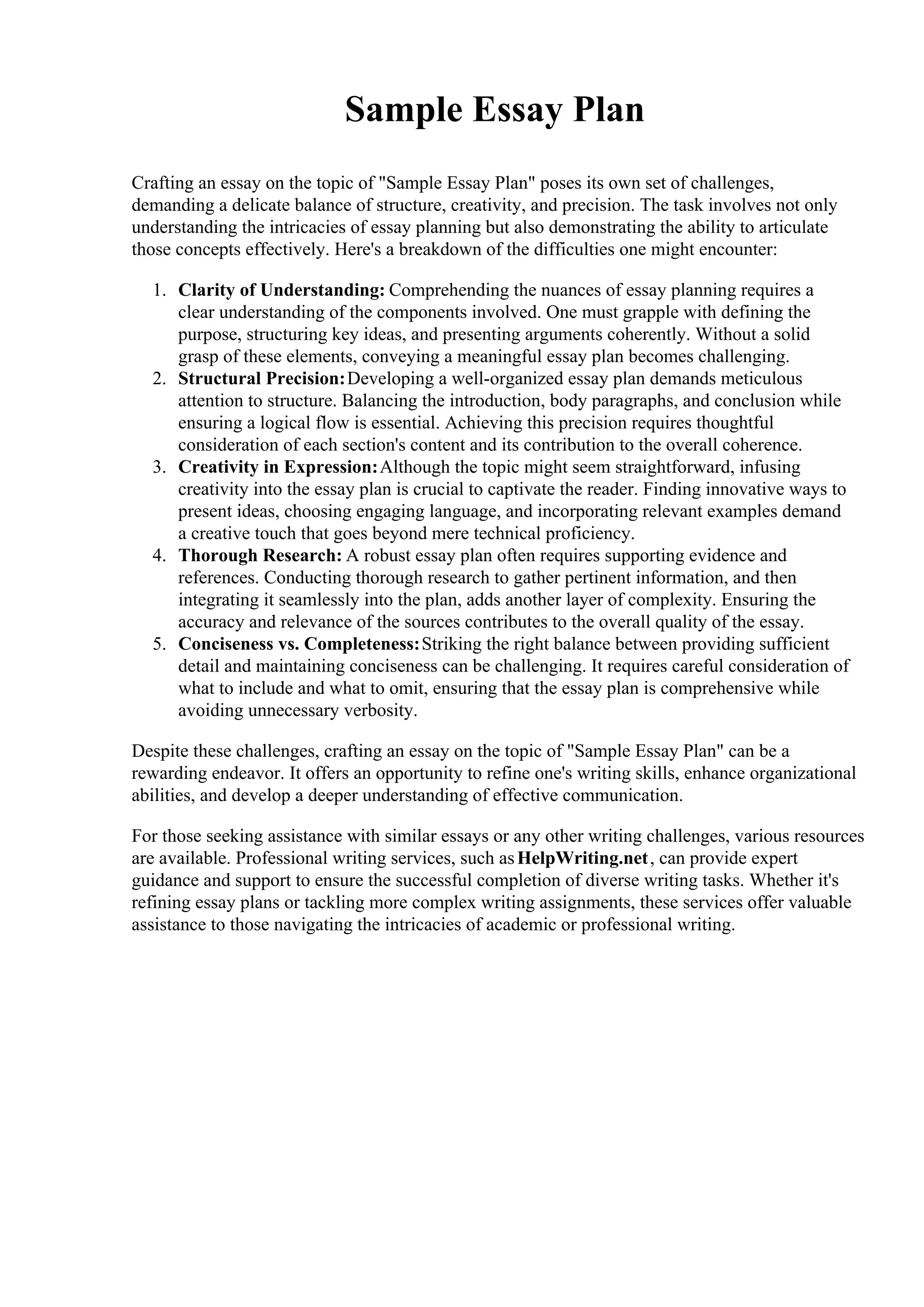 Sample Essay Plan Texas Torah Institute PDF sample-essay-plan-texas-torah-institute-pdf