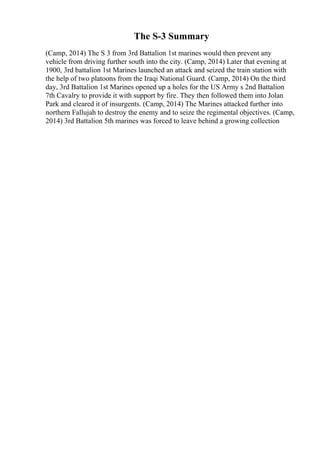 Third Fort Summary Reports Example.pdf Sample Essay Plan | PDF
