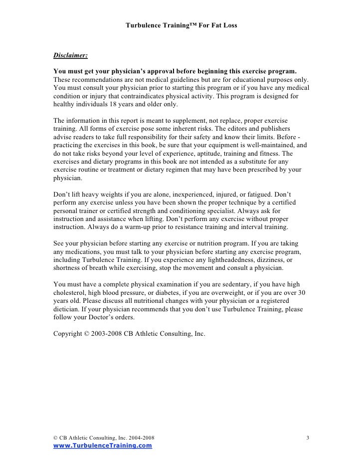 Exercise Disclaimer Template - FREE DOWNLOAD