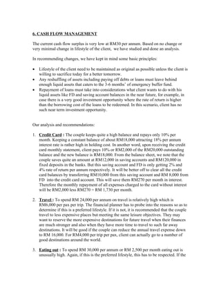 Rm20 Example Sample Financial Plan For James & Jill | DOC