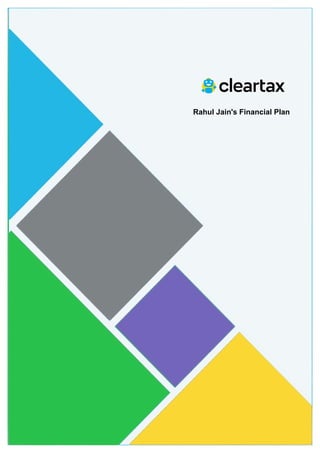 Sample Financial Plan of Rahul Jain - ClearTax | PDF