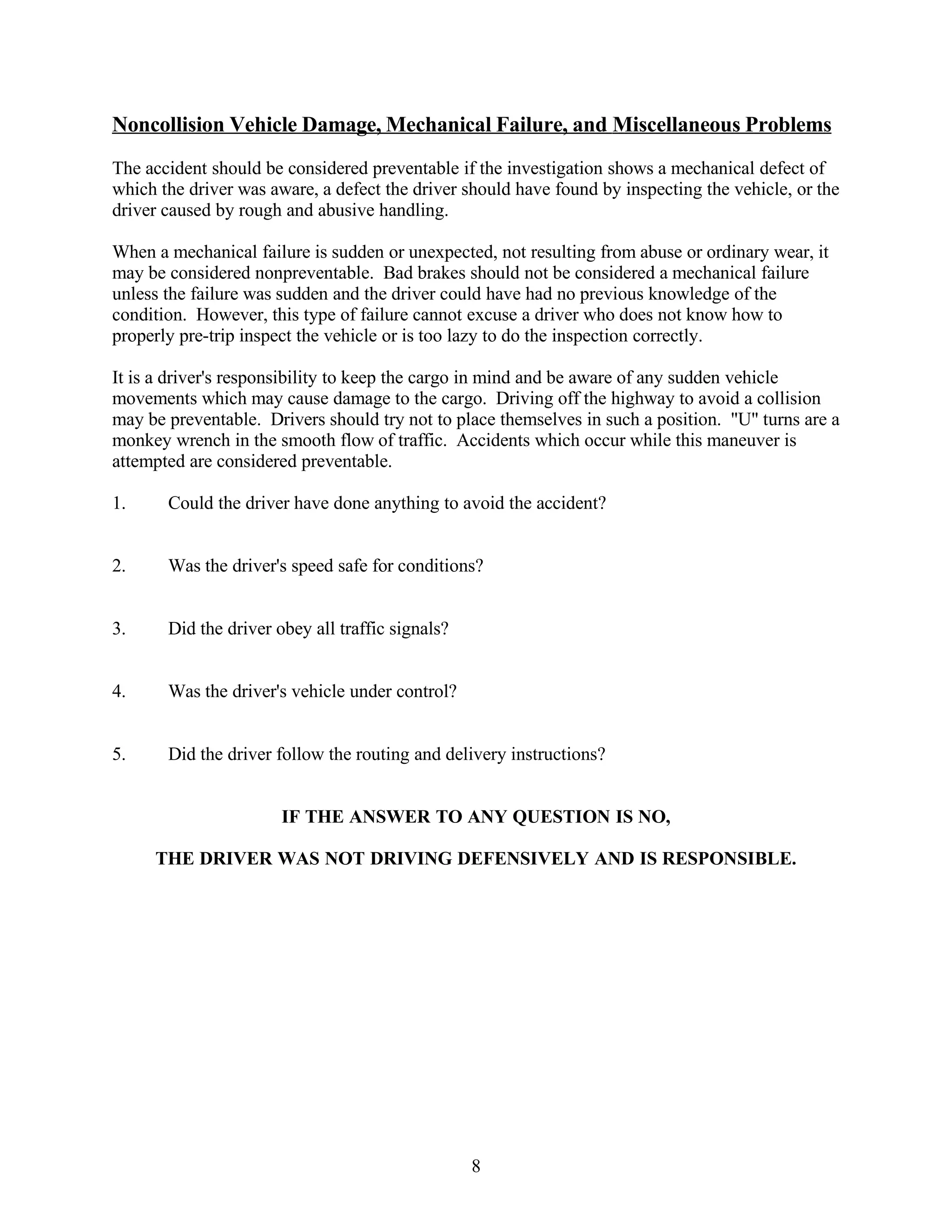 Sample Fleet Safety Program