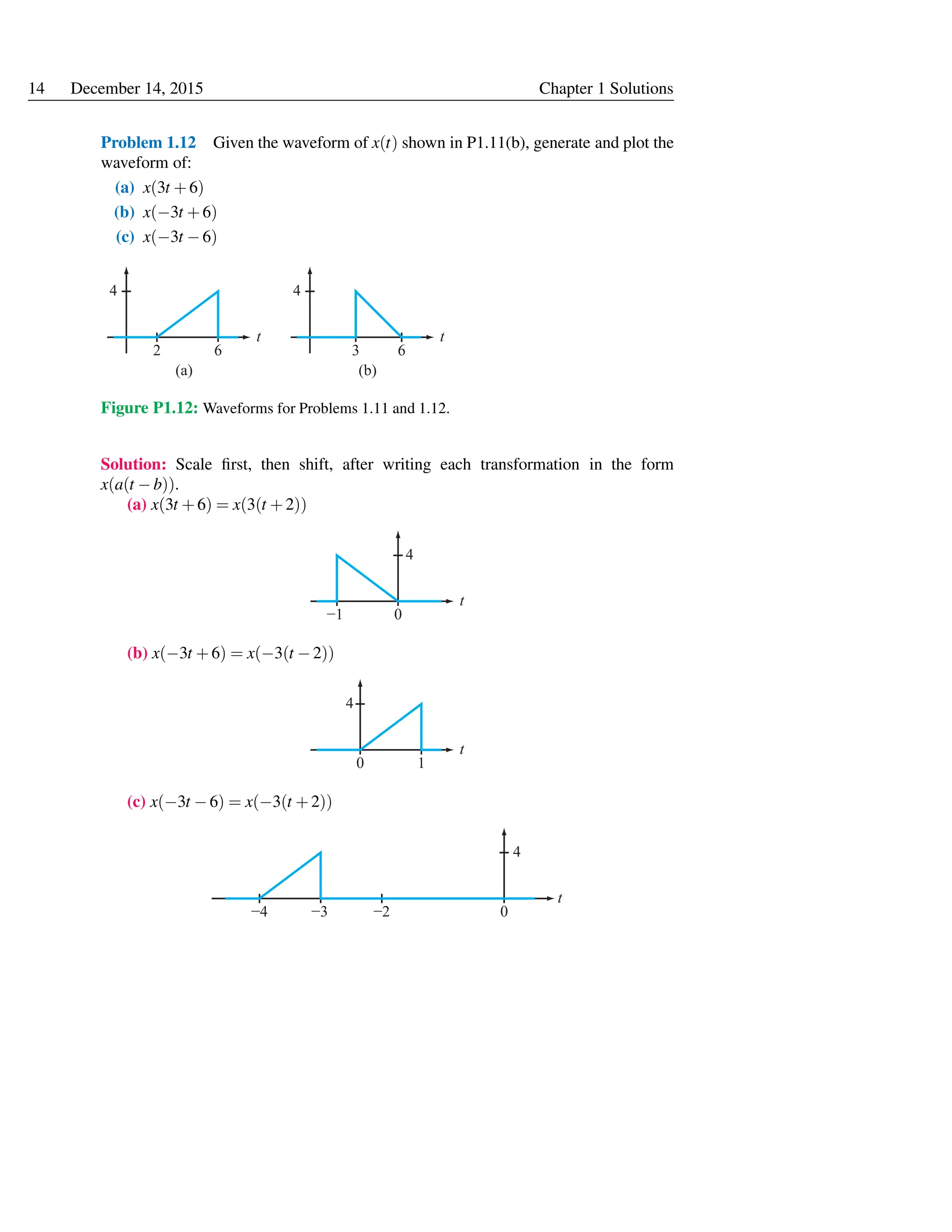Solution Manual Engineering Signals and Systems by Ulaby & Yagle | PDF ...