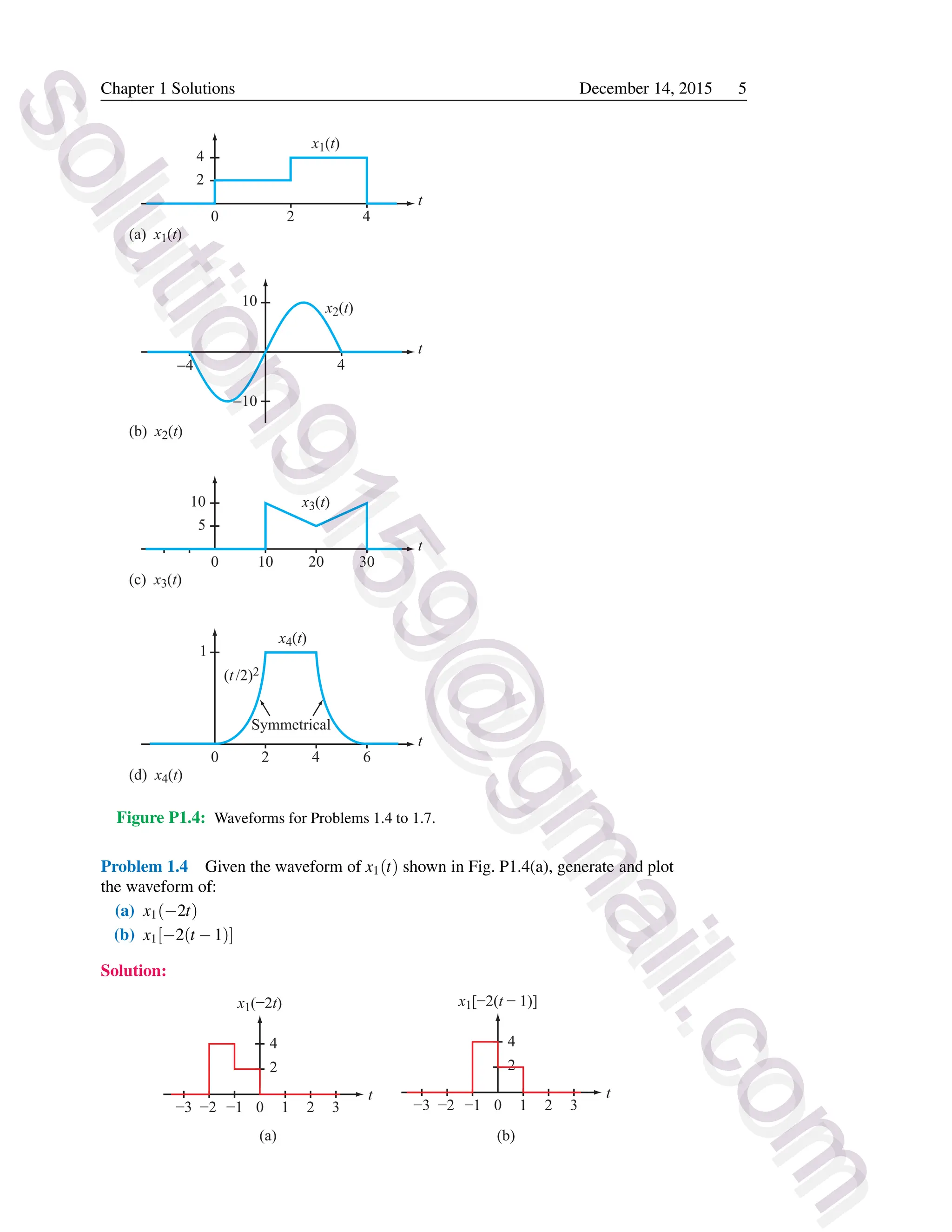 Solution Manual Engineering Signals and Systems by Ulaby & Yagle | PDF ...