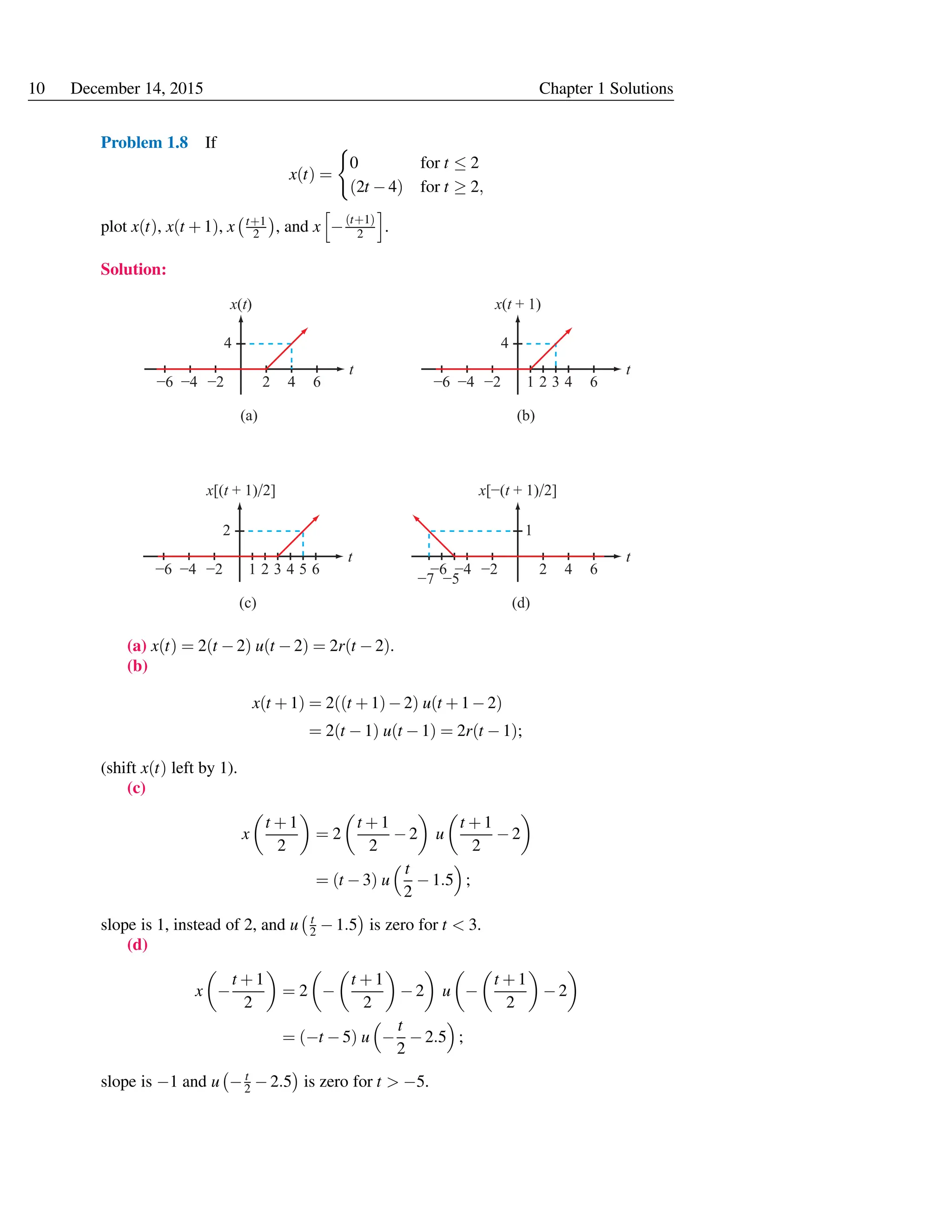 Solution Manual Engineering Signals and Systems by Ulaby & Yagle | PDF