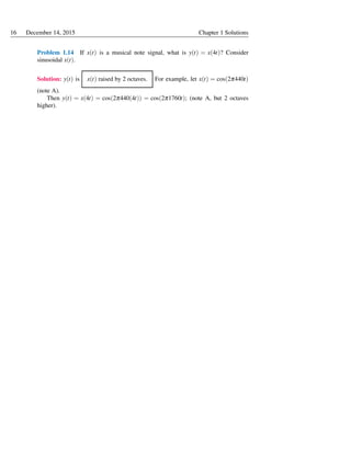 Solution Manual Engineering Signals and Systems by Ulaby & Yagle | PDF ...