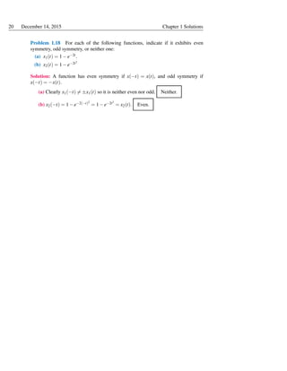 Solution Manual Engineering Signals and Systems by Ulaby & Yagle | PDF ...