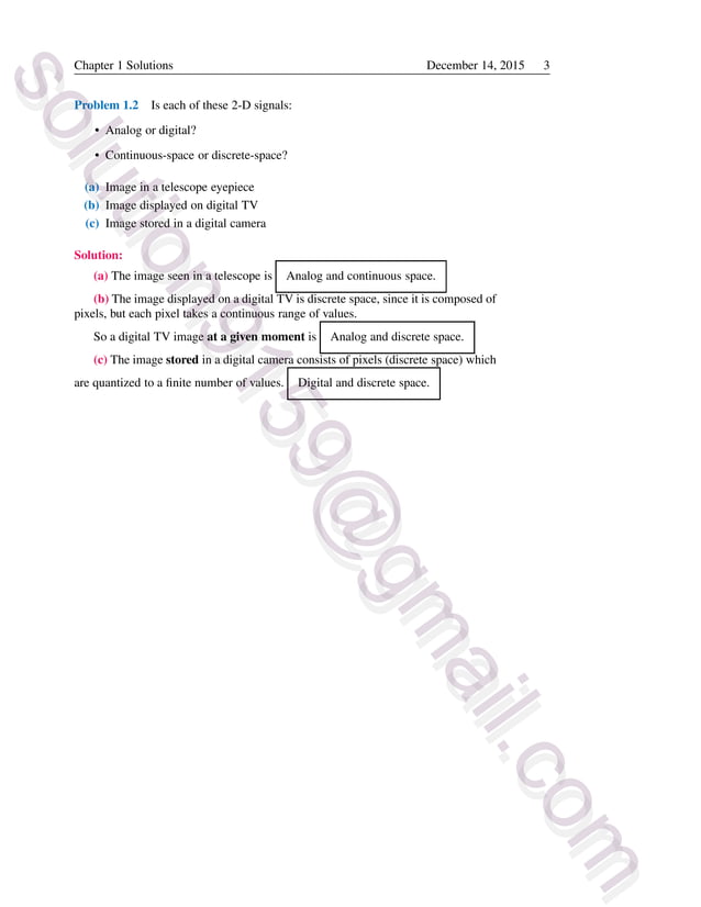 Solution Manual Engineering Signals and Systems by Ulaby & Yagle | PDF ...