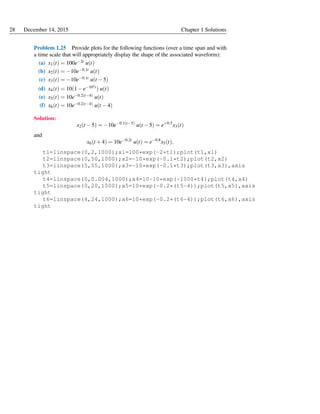 Solution Manual Engineering Signals and Systems by Ulaby & Yagle | PDF