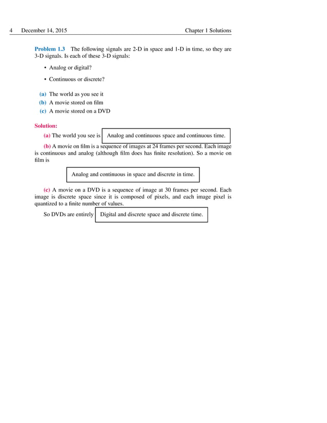 Solution Manual Engineering Signals and Systems by Ulaby & Yagle | PDF ...