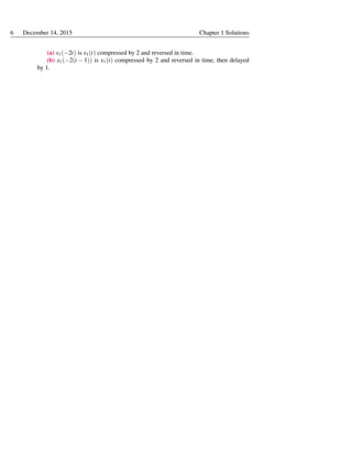 Solution Manual Engineering Signals and Systems by Ulaby & Yagle | PDF ...