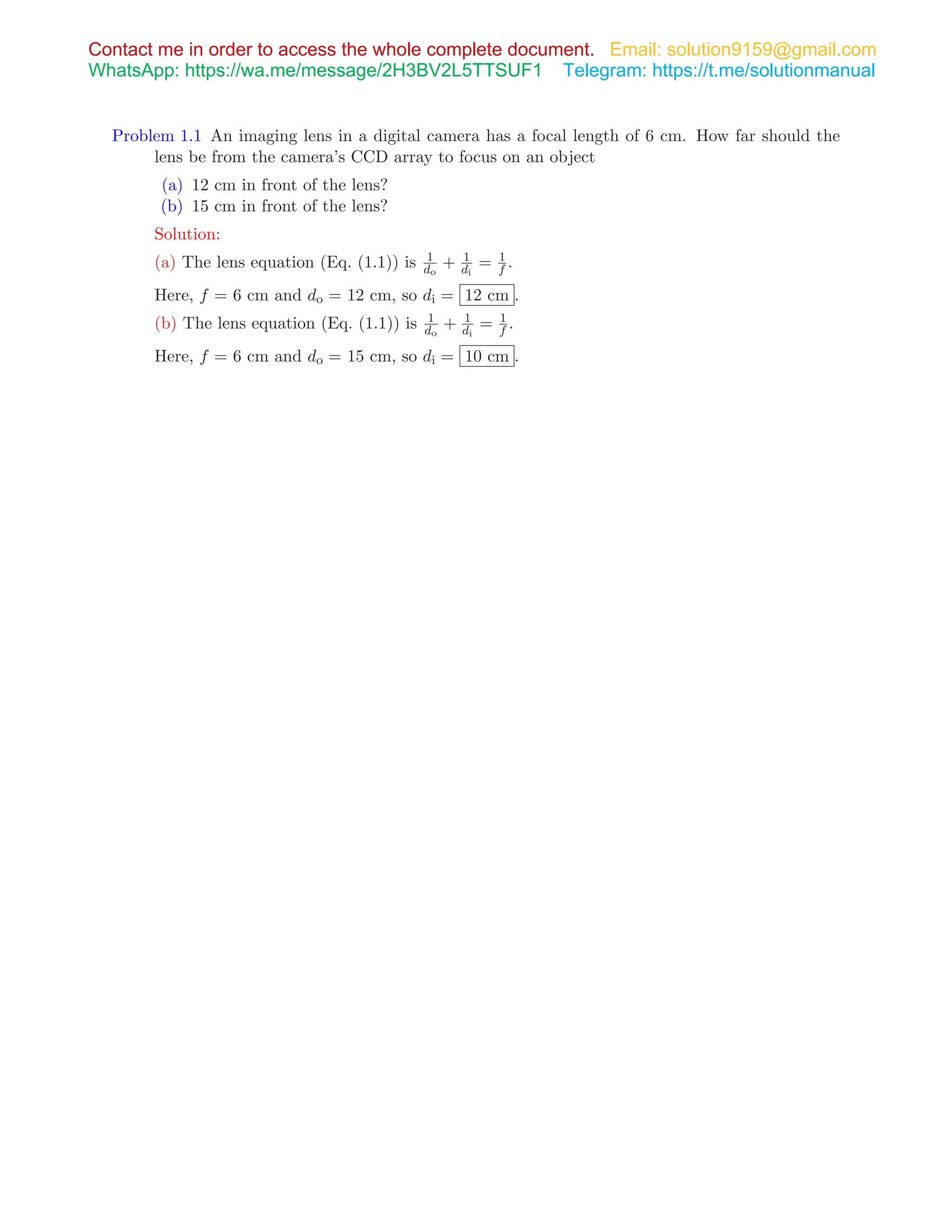 Solution Manual Image Processing for Engineers by Yagle and Ulaby PDF