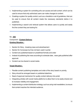 Sample GAP Analysis Report for CMS System | PDF