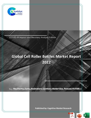 Global Cell Roller Bottles Market Report
2022
Key Players, Types, Applications, Countries, Market Size, Forecast till 2028
Published by: Cognitive Market Research
 