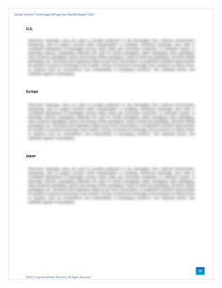 ©2021 Cognitive Market Research, All Rights Reserved
Global Inverter Technology Refrigerator Market Report 2021
90
U.S.
Europe
Japan
 