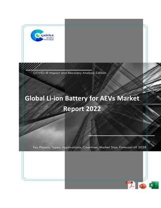 Global Li-ion Battery for AEVs Market
Report 2022
 