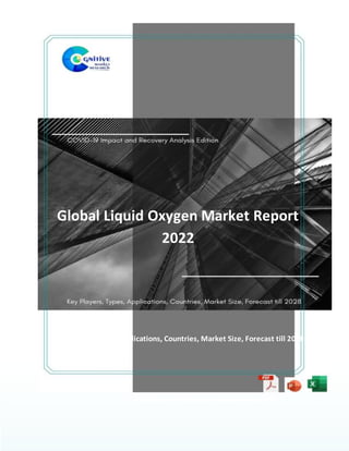 Global Liquid Oxygen Market Report
2022
Key Players, Types, Applications, Countries, Market Size, Forecast till 2028
Published by: Cognitive Market Research
 