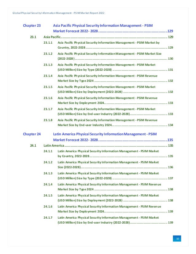Sample Global Physical Security Information Management - PSIM Market ...