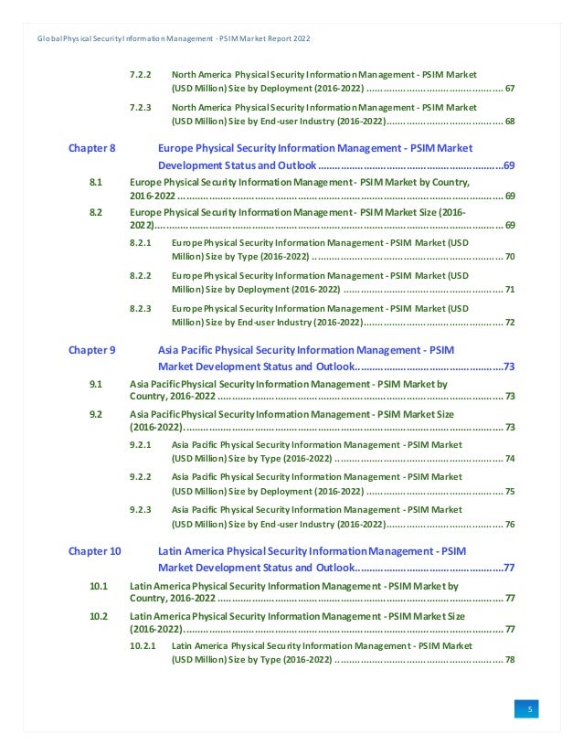 Sample Global Physical Security Information Management - PSIM Market ...
