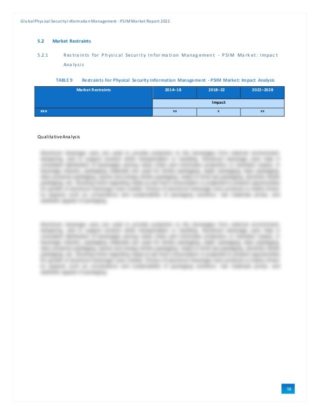 Sample Global Physical Security Information Management - PSIM Market ...