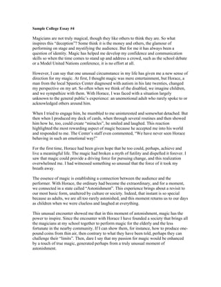 Real Harvard Essays