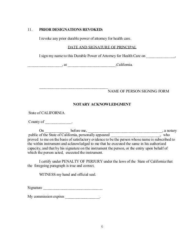 power of attorney letter