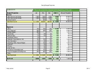 master equipment budget workbook