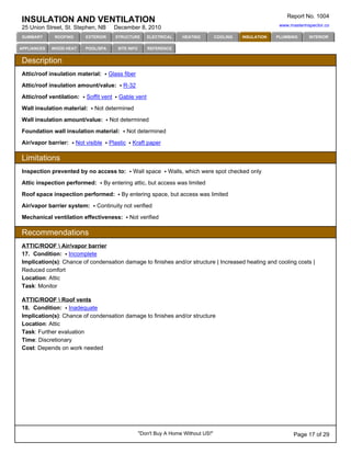 Sample home inspection report | PDF