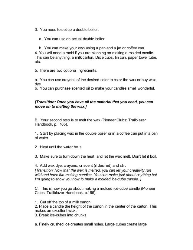 special occasion speech outline