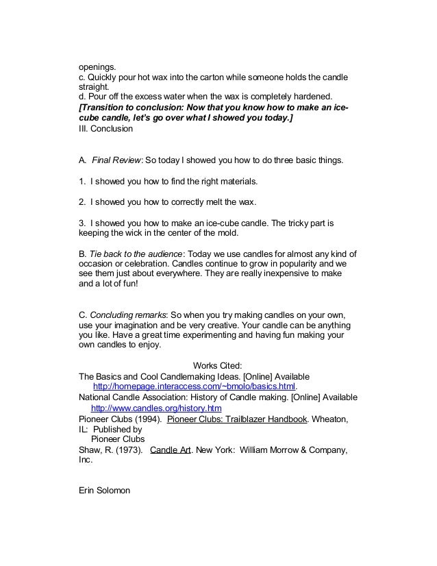 Short informative speech examples image