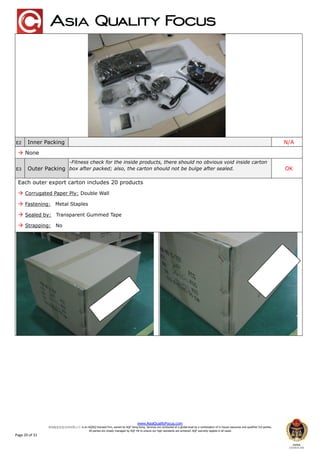 Kit Can Inspection Report Example Sample Pre-Shipment Inspection Report | PDF